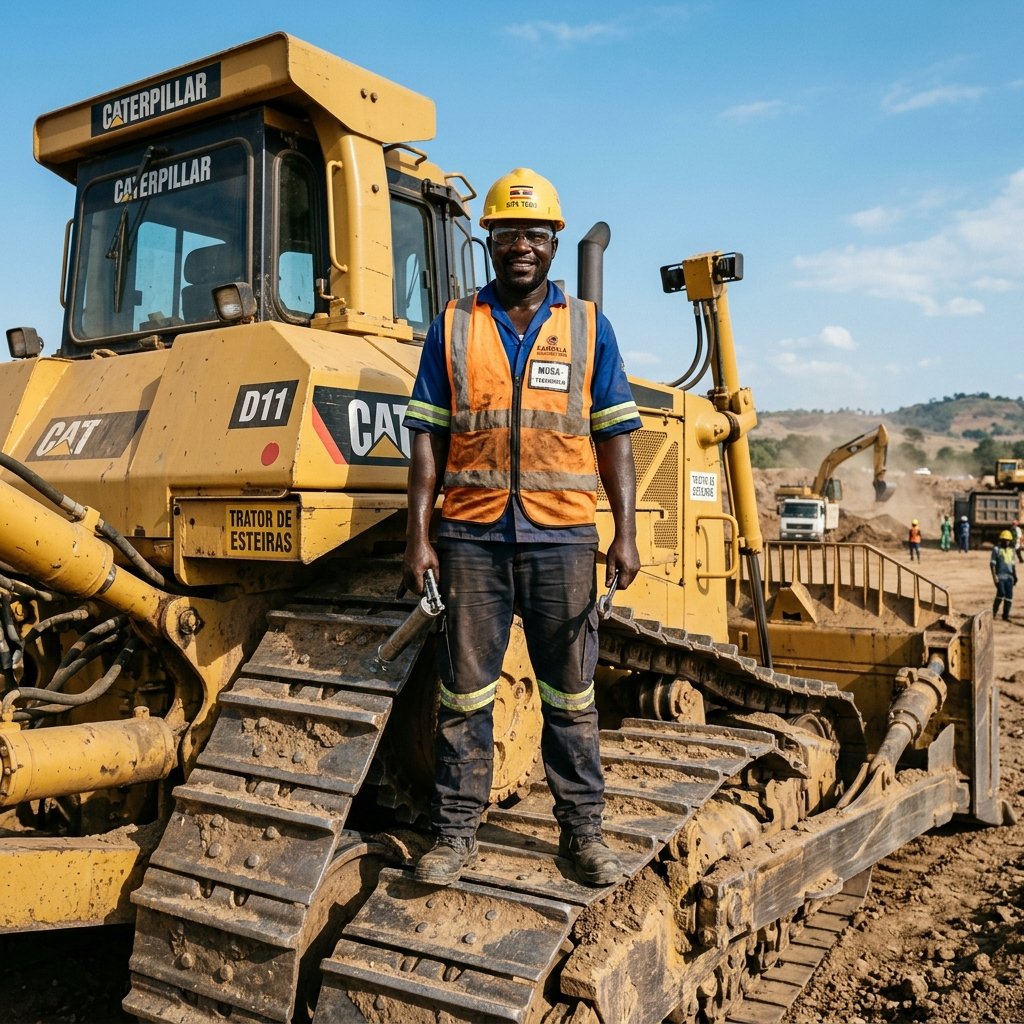 Técnico Africano de Bulldozer