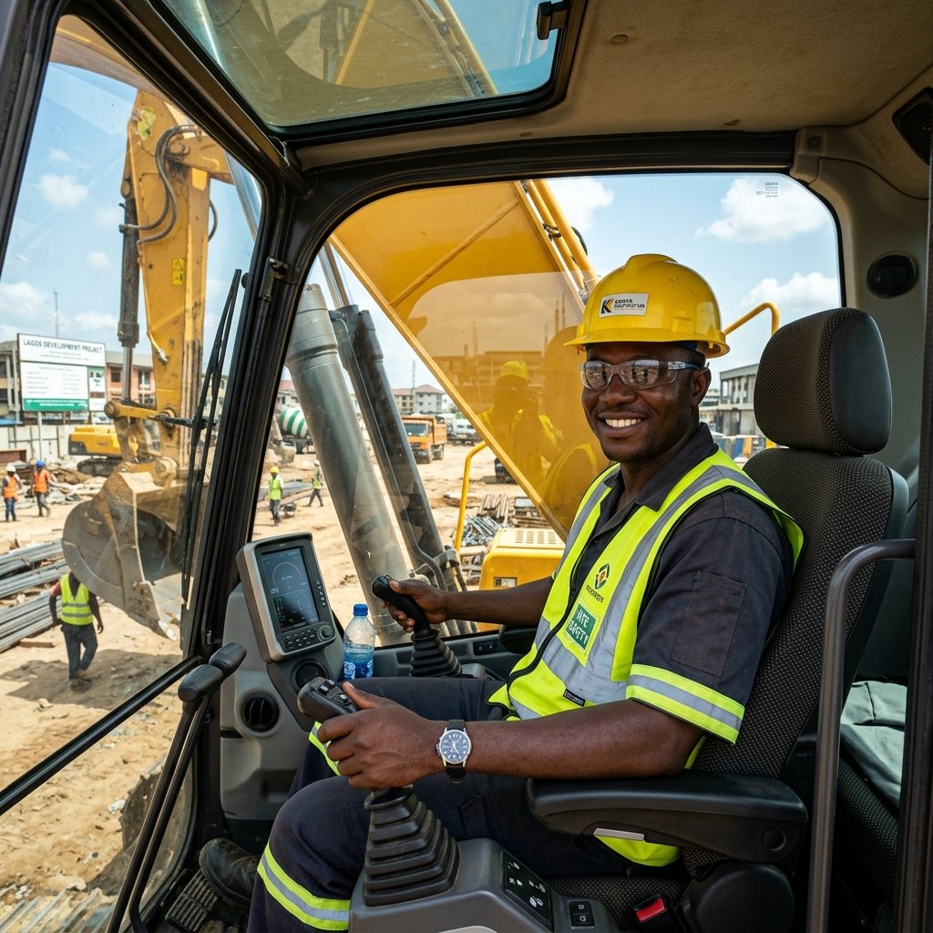 Operador Africano de Máquinas Pesadas