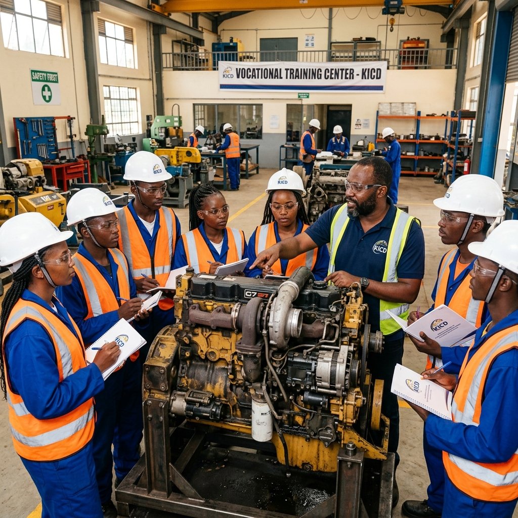 Treinamento e Operação de Máquinas Pesadas com Instrutor Africano